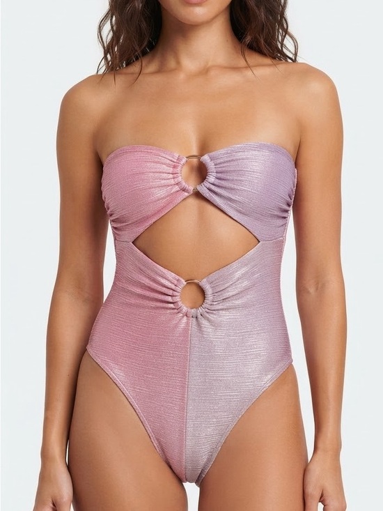CHIO Other - Women's CHIO Colorblock One Piece Swimsuit M Pink Purple